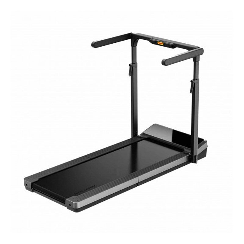 King Smith R3 Hybrid+ Walking Pad Foldable Treadmill with Side Armrest, Max Speed 12 km/h, 1HP Brushless Motor - Black