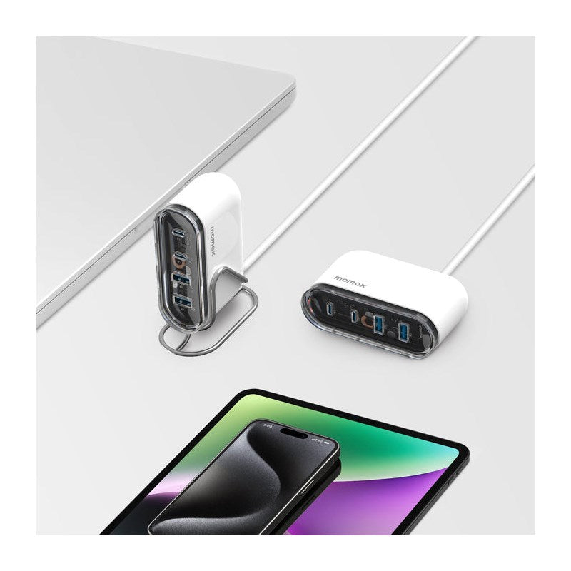 Momax 1-Charge Flow PD 80W GaN Desktop Charger [4 Ports], White