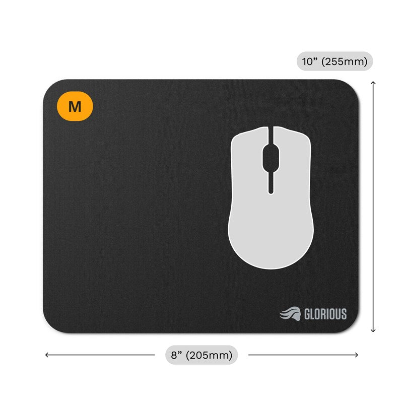 Glorious GMP 2 Edgeless Cloth Gaming Mouse Pad Medium (205 mm x 255 mm) - Black