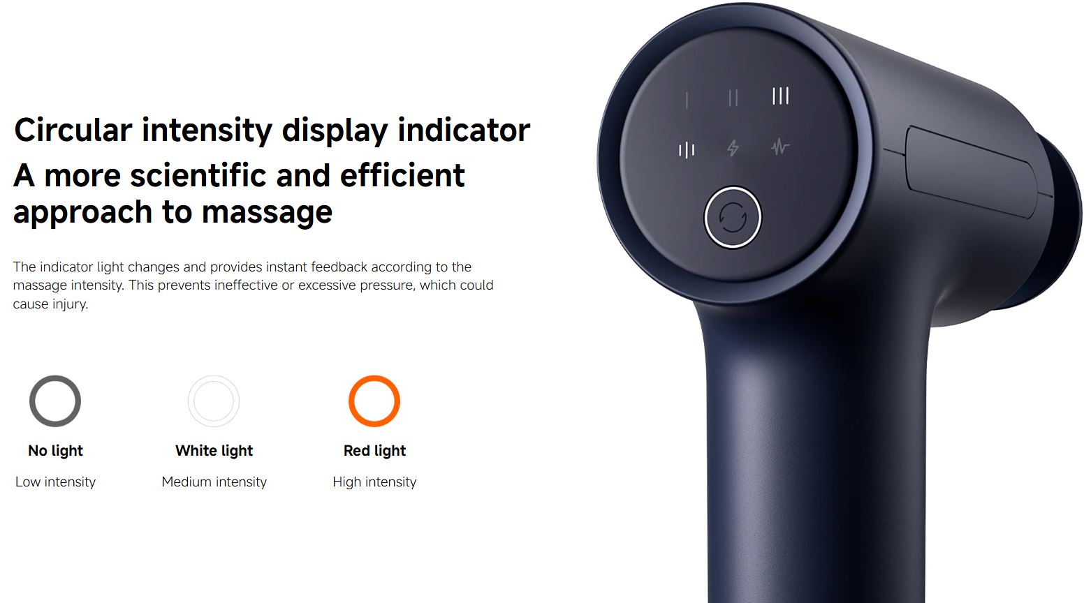 Xiaomi Mi Handheld Muscle Massage Gun 2 with 2 Massage Heads - Blue