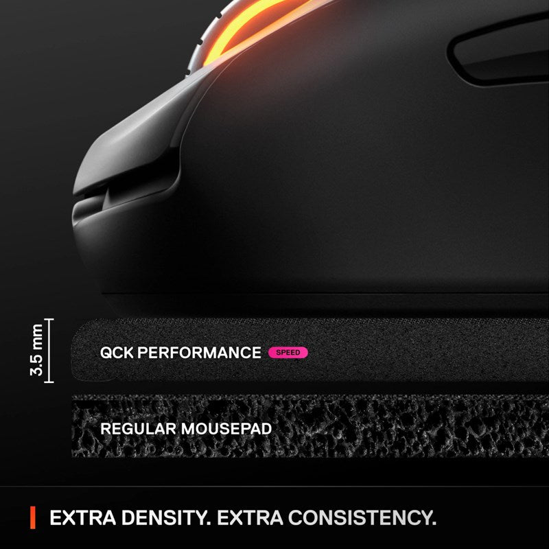 SteelSeries QcK Performance Speed XL Gaming Mousepad (900 x 400 x 3.5 mm) - Black