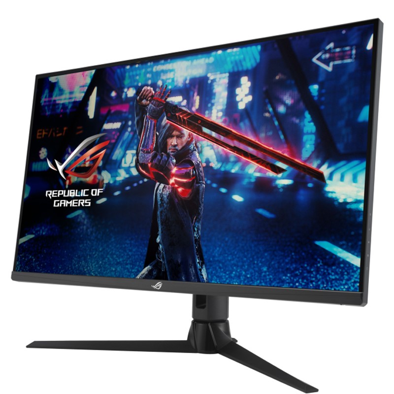اسوس روج ستريكس XG32UQ شاشة 32 بوصة 4K UHD Fast IPS، 160 هرتز، 1 مللي ثانية، HDMI 2.1، NVIDIA G-SYNC، شاشة ألعاب FreeSync Premium - أسود