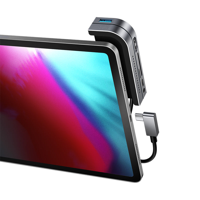 Baseus Bend Angle No. 7 Multifunctional 6 in 1 Type-C HUB Converter & Docking Station Customized for the iPad Pro