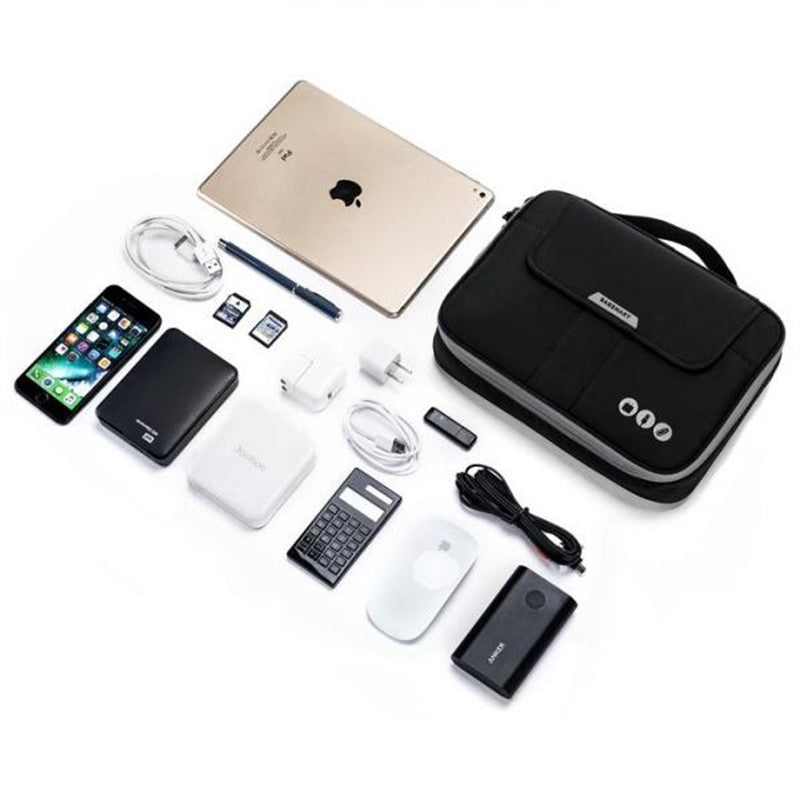 Bagsmart Venice Electronics Organizer M - Black/Red