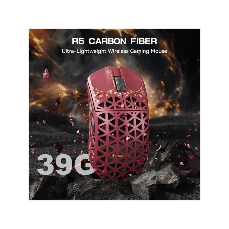ATTACK SHARK R5 Ultra Carbon Fiber Tri-Mode Wireless (BT/2.4G Wireless/Wired) 8K PAW3950MAX Gaming Mouse