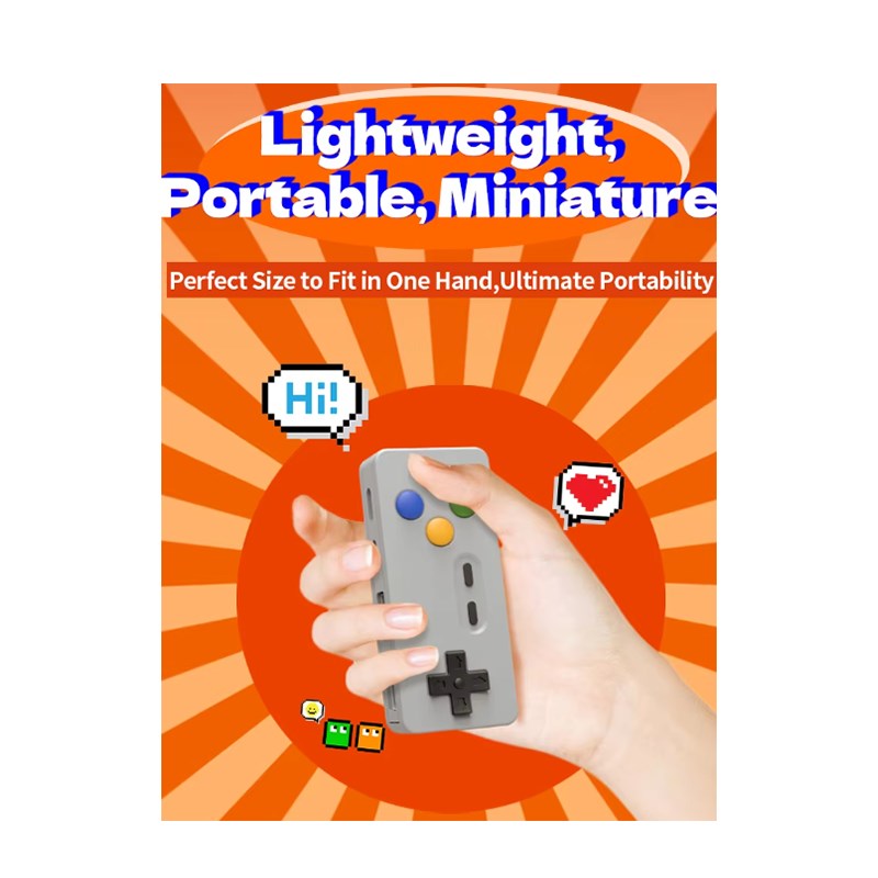 Retro Game Console Inspired USB Hub, Adapter With USB-C & USB-A Ports - Grey