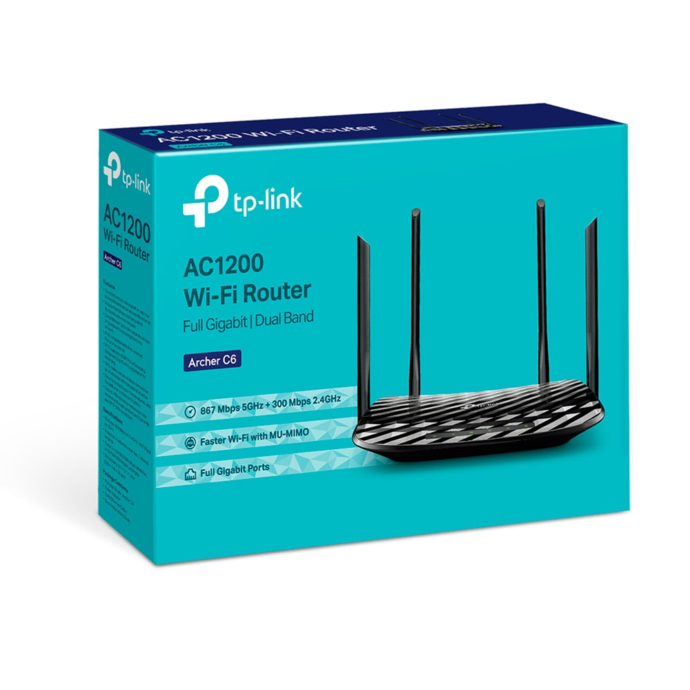 TP-Link Arched C6 AC1200 Wireless MU-MIMO Gigabit Router