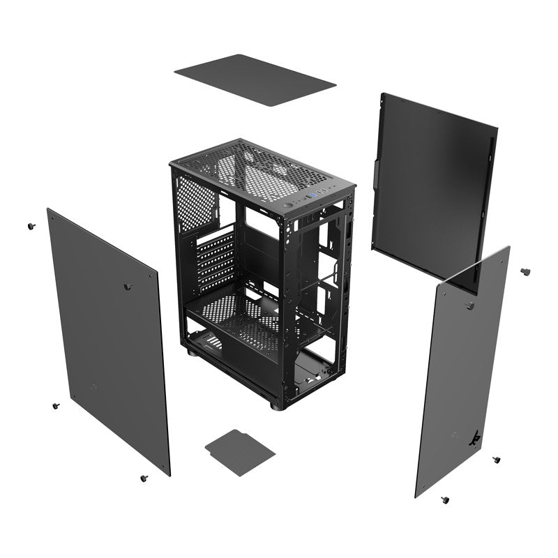 كومبيوتر الألعاب اي 5, معالج i5-12400F, كارت شاشة GTX 1650, ويندوز 11 برو, مع ام اس اي شاشة 27 بوصة فل اتش دي, 180 هرتز, مع مجموعة الألعاب 4 في 1