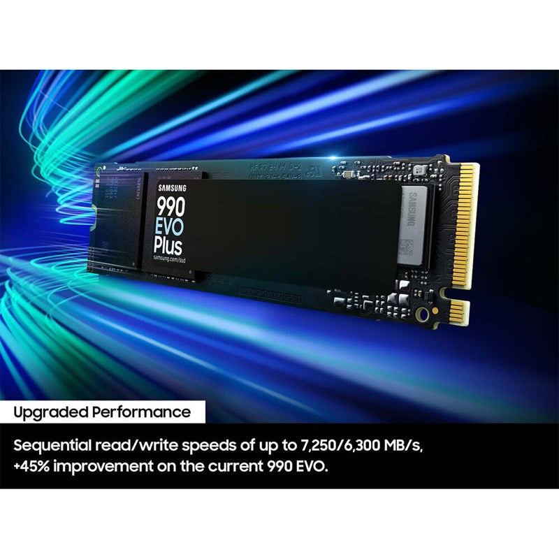 Samsung 990 EVO Plus 4TB, PCIe Gen 4x4, Gen 5x2 M.2 2280 Internal SSD