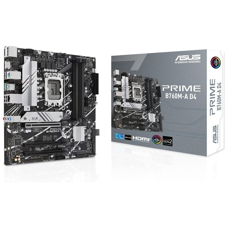 Asus PRIME B760M-A D4-CSM M-ATX Gaming Motherboard