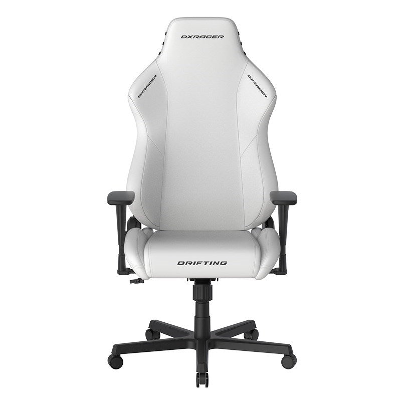 DXRacer Drifting Series Large Size Gaming Chair - White + GAMEON 3in1 L-Shaped Slayer II XL Series Gaming Desk - Black