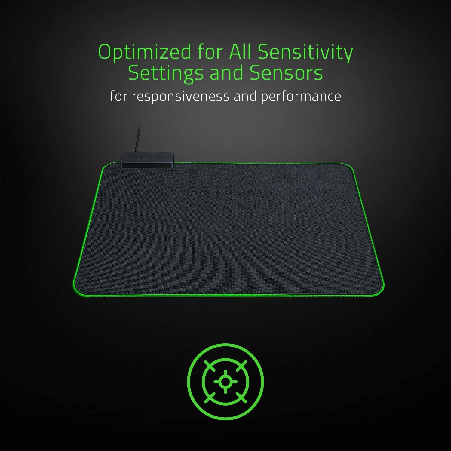Razer Goliathus Chroma Soft Gaming Mouse Mat, Standard - Black