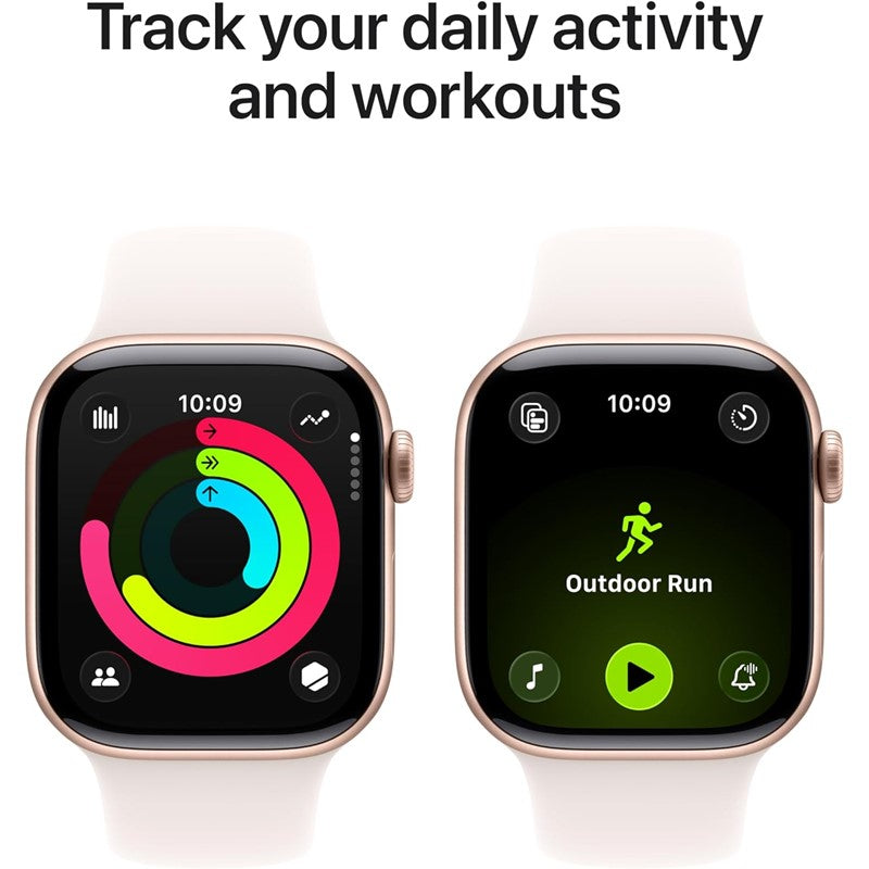 Apple Watch Series 11, 46mm, Rose Gold Aluminium Case, Light Blush Sport Band, (GPS)