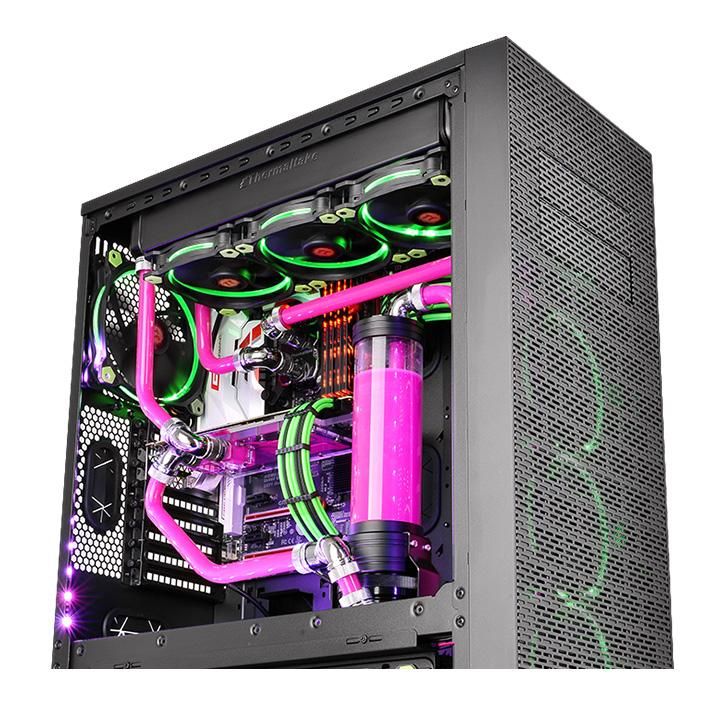 Thermaltake Pacific G14 PETG Tube 45-Degree Compression 16mm OD - Chrome