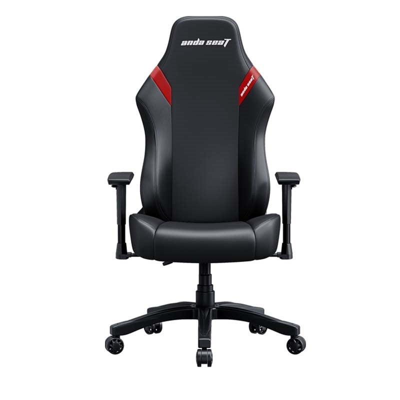 Andaseat LUNA Series Large Gaming Chair - Black/Red with X-Rocker Sony PlayStation - Borealis PC Gaming Desk with LED's