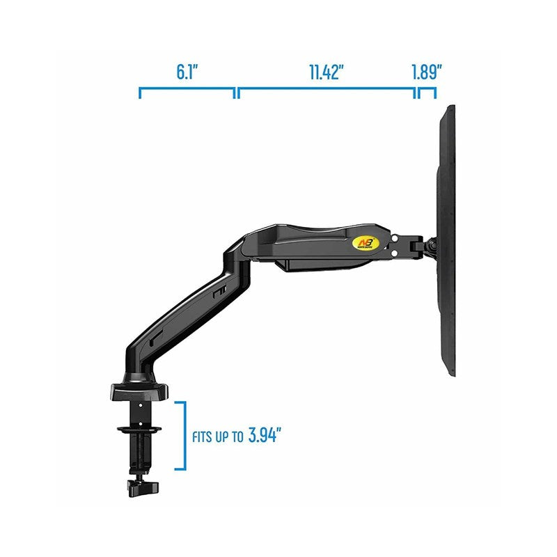 NB North Bayou Gas Strut Dual Monitor Arm, Stand And Mount For Gaming And Office Use, 17