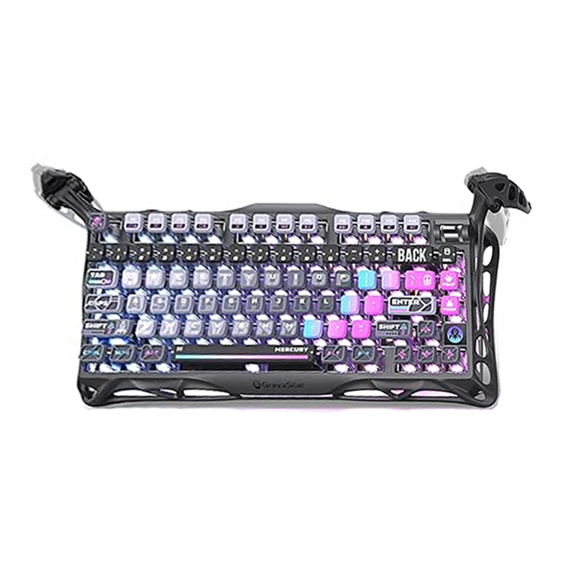 GravaStar Mercury K1 Pro 75% Wireless Mechanical Gaming Keyboard - Galaxy Black