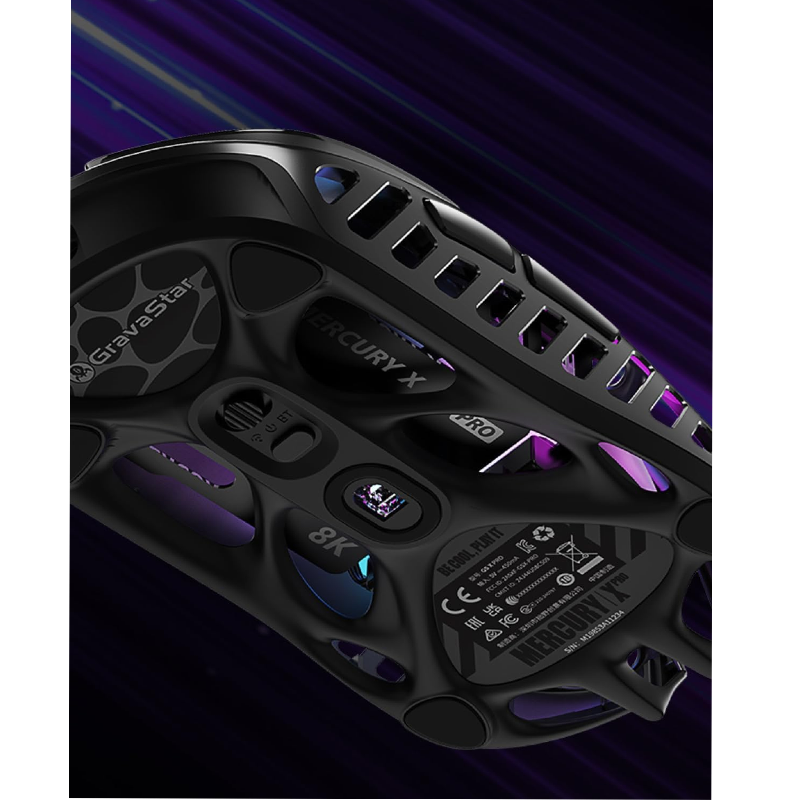 GravaStar Mercury X Pro  8K Wireless Gaming Mouse - Galaxy Black