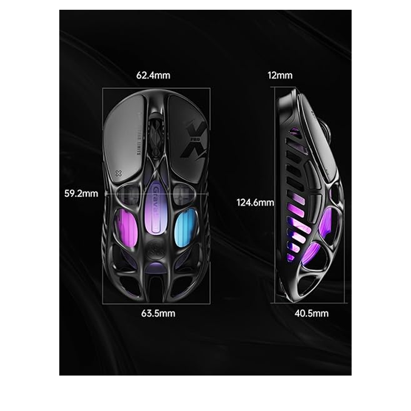 GravaStar Mercury X Pro  8K Wireless Gaming Mouse - Galaxy Black