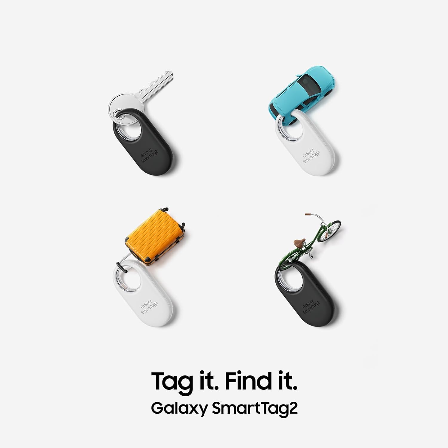 Samsung Galaxy SmartTag2, 4 Pack - Black and White