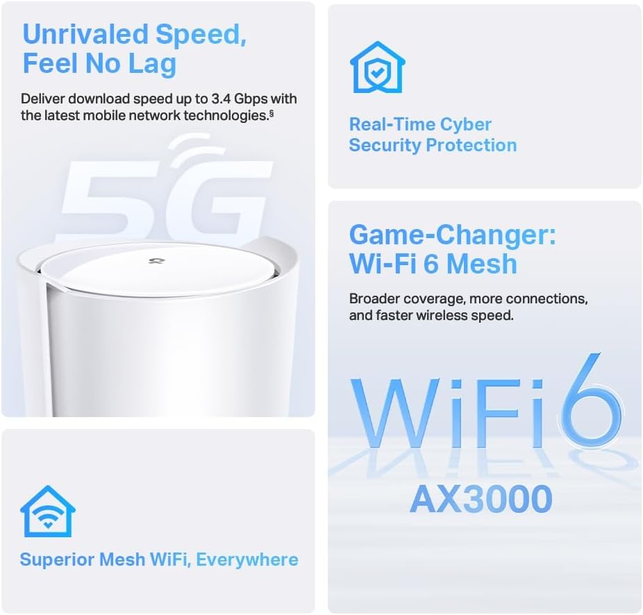 TP-Link Deco X50-5G, 5G AX3000 Whole Router | Blink Kuwait
