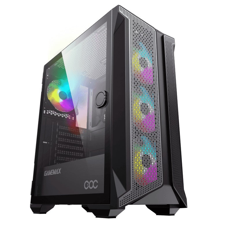 GameMax Brufen C1 ATX Mid Tower Gaming Case - Black