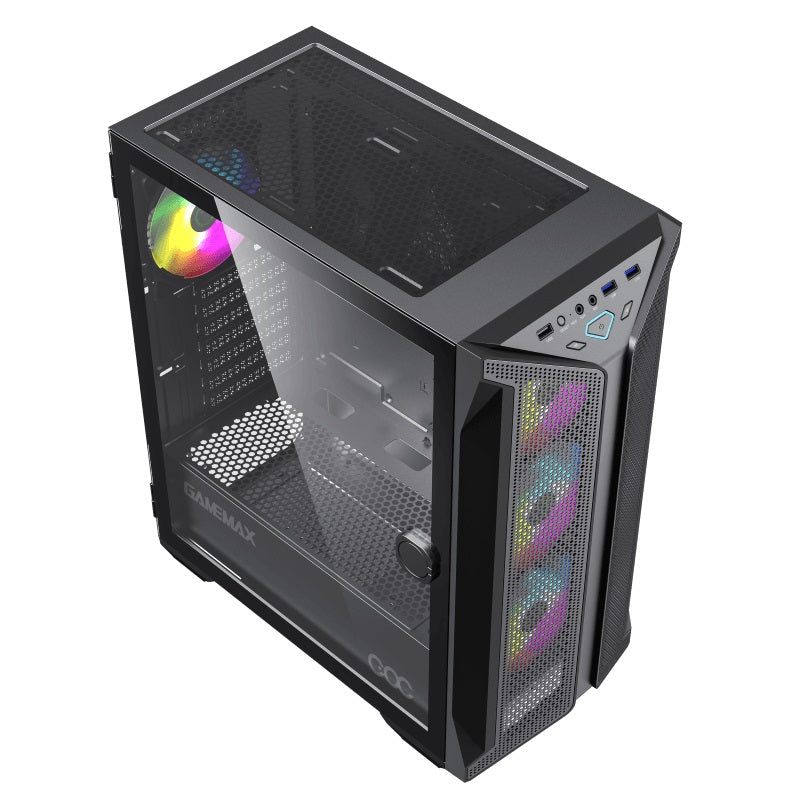 GameMax Brufen C1 ATX Mid Tower Gaming Case - Black