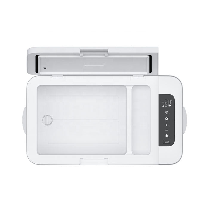 Alpicool Portable Car Refrigerator, Cool Box With Compressor 12V/24V And 25L Capacity - White - Open Box