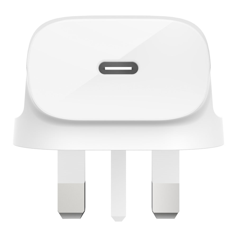 Belkin WCA003myWH Boost Charge USB-C Wall Charger Plug 20W for Apple , Google, Oppo, Samsung and Huawei Phones, White