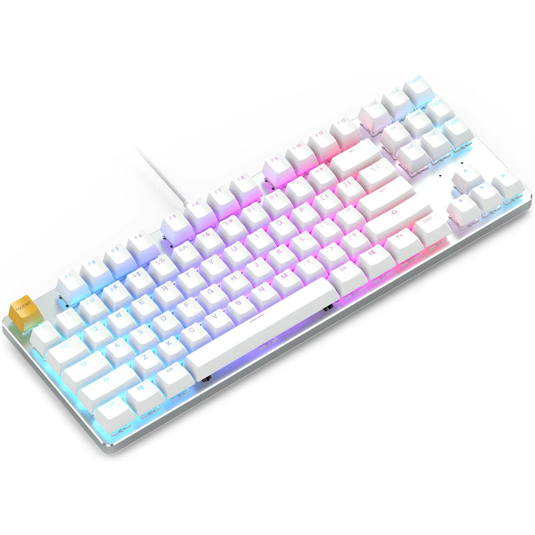 Glorious GMMK RGB TKL Mechanical Keyboard (Pre-Built) - White Ice