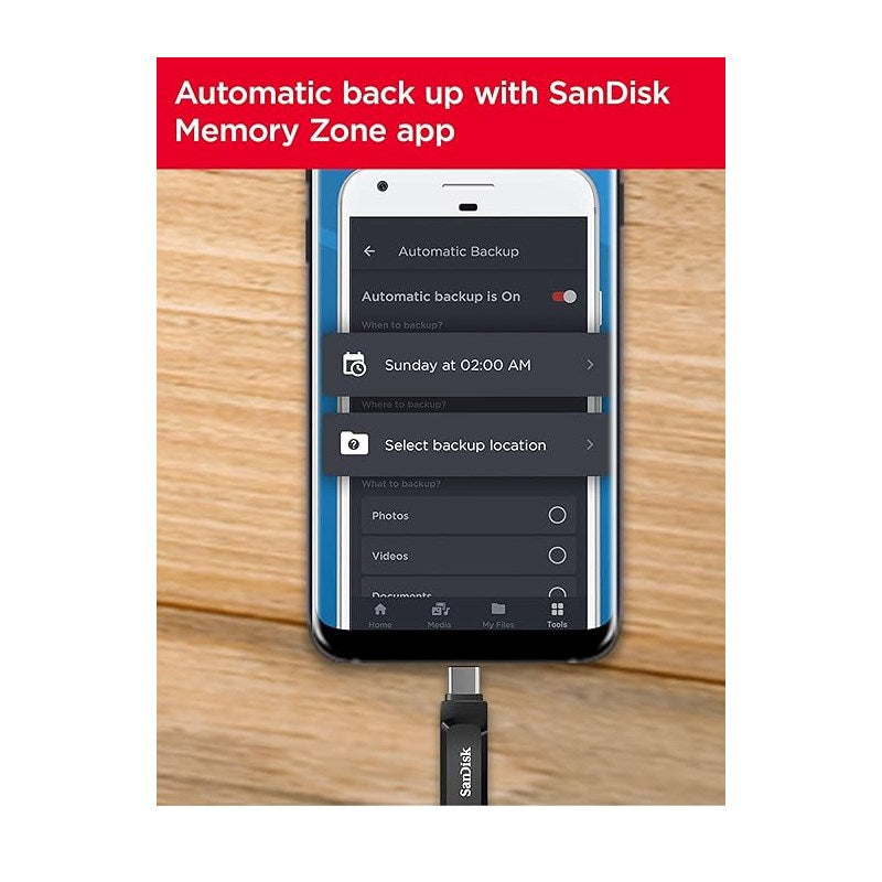 SanDisk Ultra Dual Drive Go 128 GB USB Type-C Flash Drive - Black