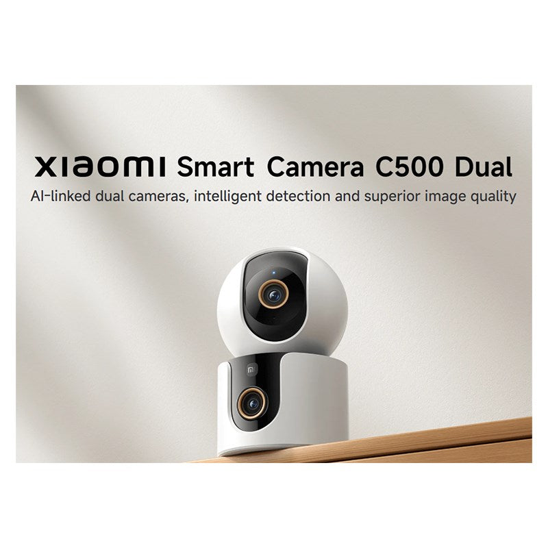Xiaomi Mi Smart Camera C500 Dual UK, 4 MP Ultra-Clear, Wi-Fi 6 - White