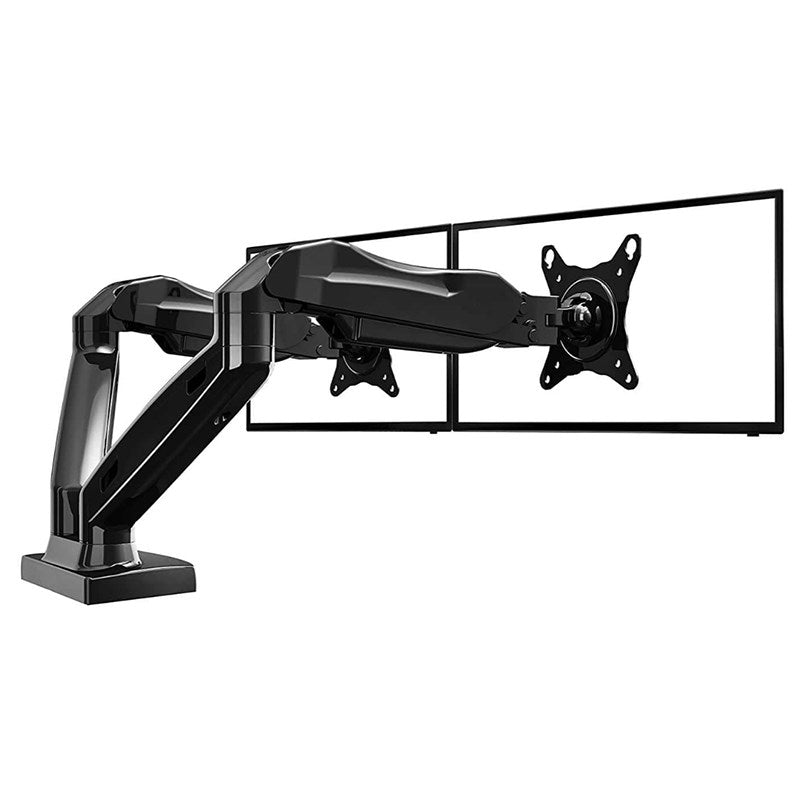 NB North Bayou Gas Strut Dual Monitor Arm, Stand And Mount For Gaming And Office Use, 17