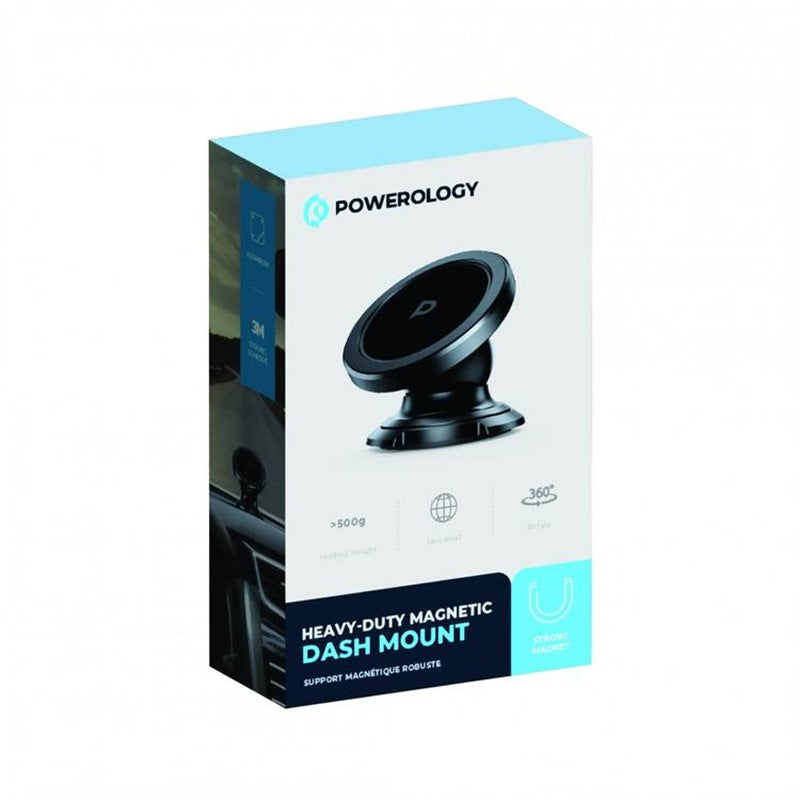 Powerology Heavy-Duty Magnet Dash Mount - Black