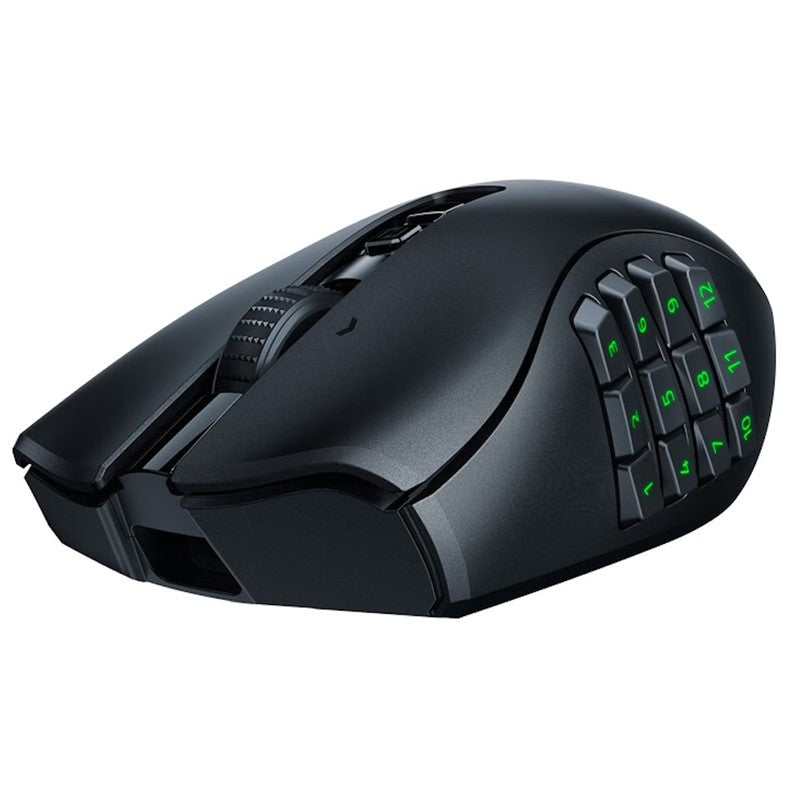 Razer Naga V2 Pro MMO Wireless Gaming Mouse with HyperScroll Pro Wheel - Black