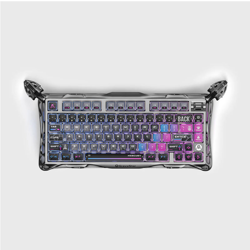 GravaStar Mercury K1 Pro 75% Wireless Mechanical Gaming Keyboard_Special Edition - Cyberpunk