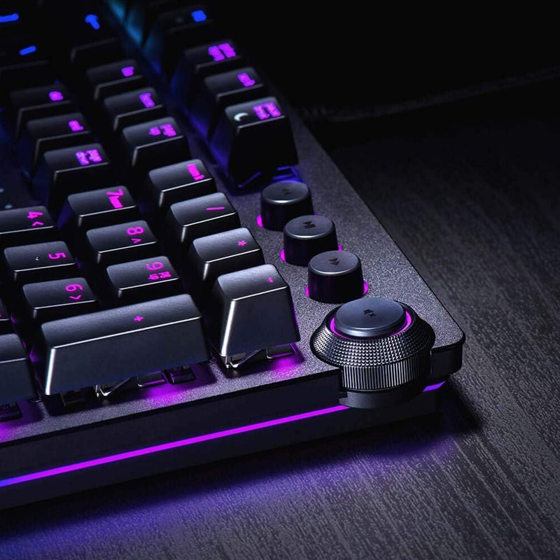 Razer Huntsman Elite Optical Gaming Keyboard with Razer Chroma RGB (Optical Purple Switches) (US Layout) - Black