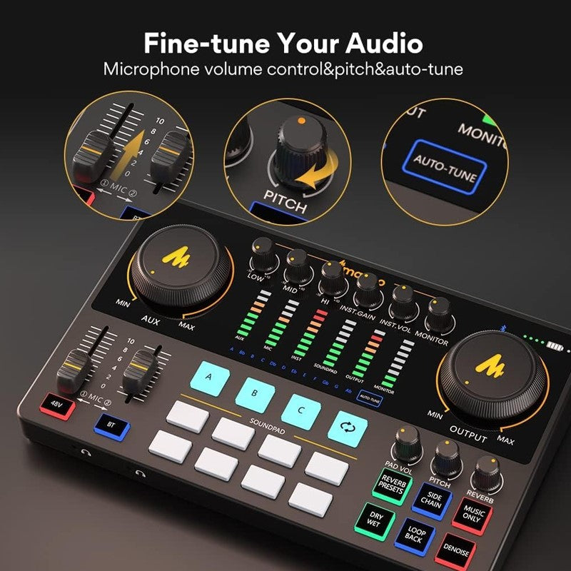 Maonocaster AME2 Audio Interface & Podcast Equipment