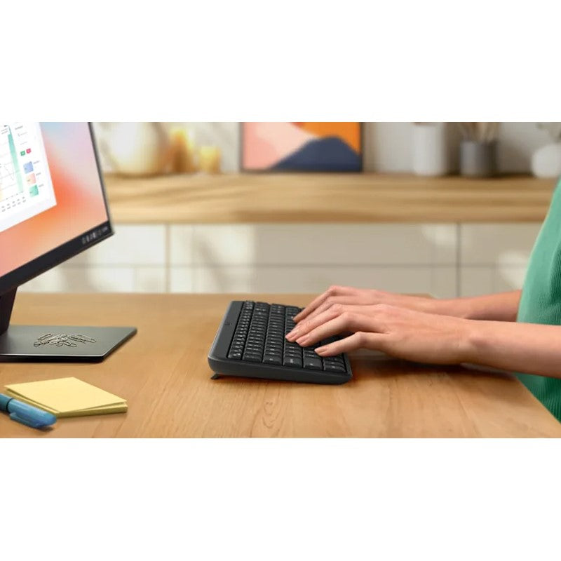 Logitech K250 Wireless/Bluetooth Keyboard, English/Arabic - Graphite