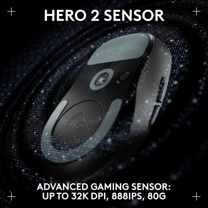 Logitech G PRO X SUPERLIGHT 2 DEX Lightspeed Wireless Gaming Mouse - Black