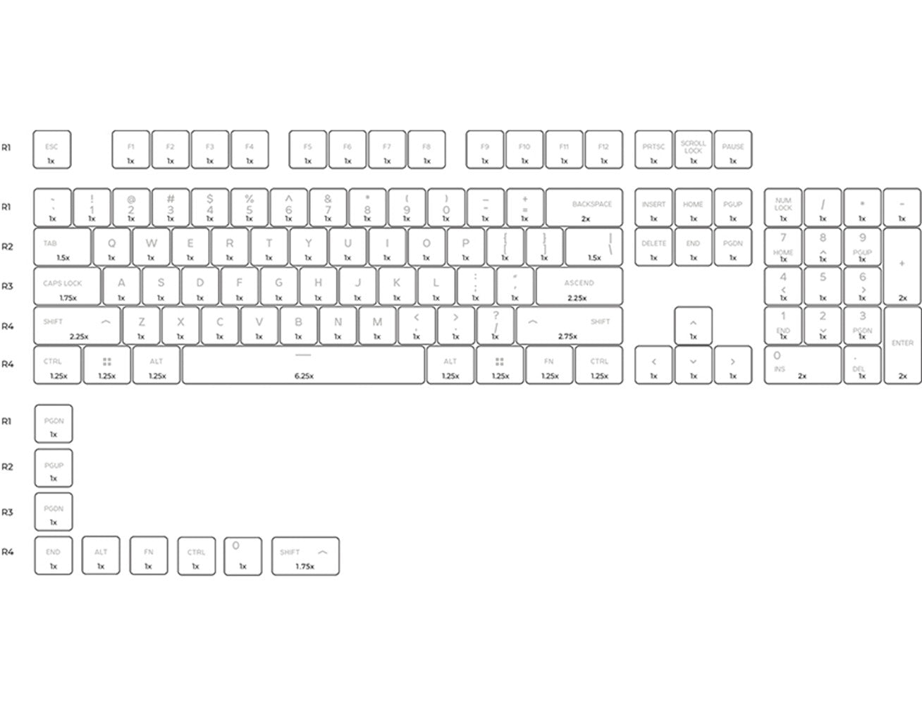 Glorious PBT Olive Keycaps For Mechanical Gaming Keyboards