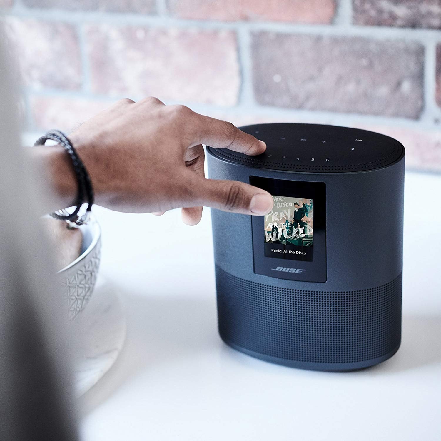 Bose Home Speaker 500 Wireless Speaker System with Alexa Built In - Luxe Silver