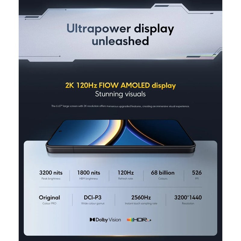 POCO F7 Pro 5G, 12 GB, 512 GB, 120 Hz - Silver