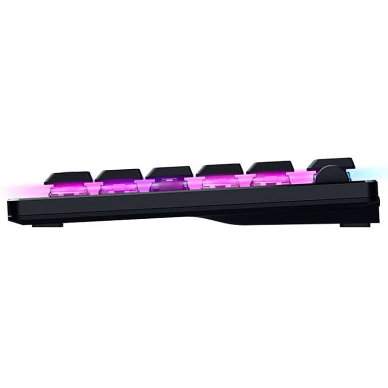Razer DeathStalker V2 Pro TKL Wireless RGB Optical Gaming Keyboard, Clicky Red Switch (US Layout) - Black