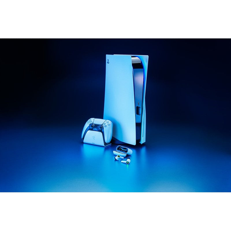 Razer Hammerhead HyperSpeed - PlayStation Licensed Wireless Multi-Platform Gaming Earbuds - White