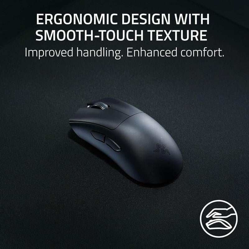 Razer DeathAdder V3 HyperSpeed Ultra-lightweight Wireless Ergonomic Esports Gaming Mouse - Black