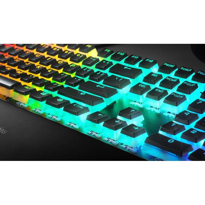 SteelSeries Prism Caps Universal Double Shot PBT Keycaps For Mechanical Gaming Keyboard - Black US