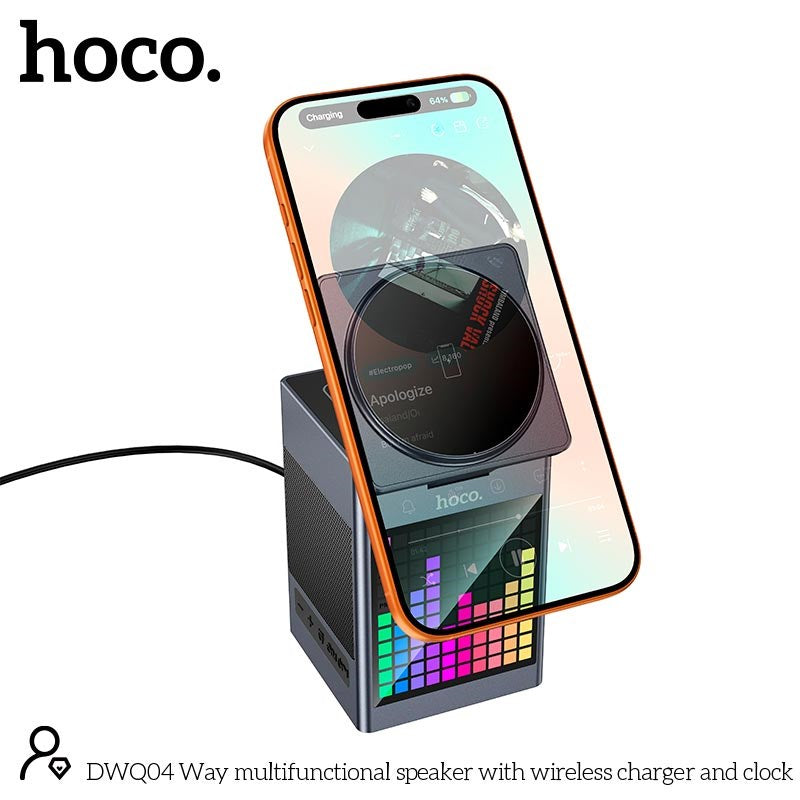 Buy Hoco Wireless Charger, Clock and Speaker in Kuwait | Blink