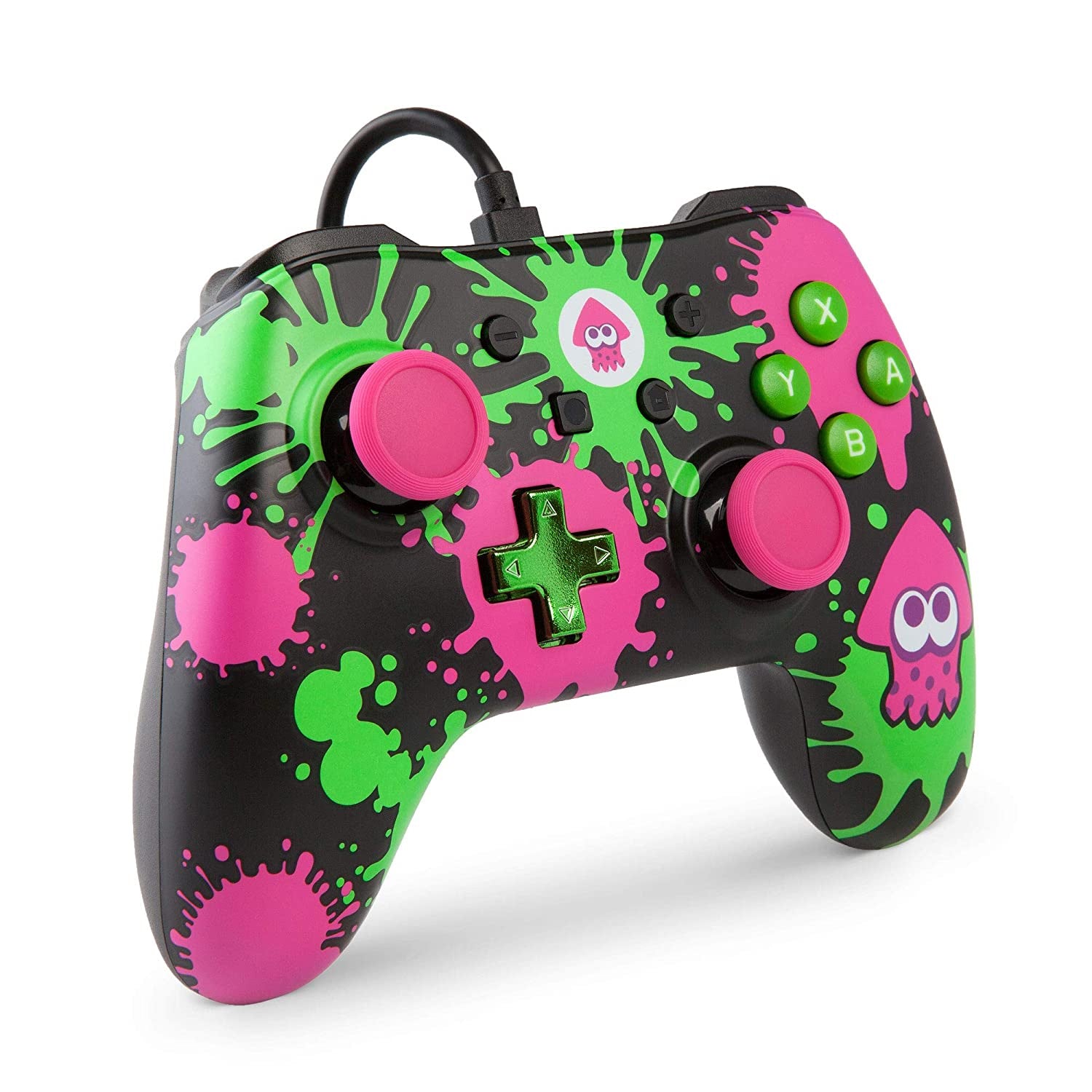Splatoon Switch 2 Controller PowerA Splatoon 2 Wired Controller for Nintendo Switch