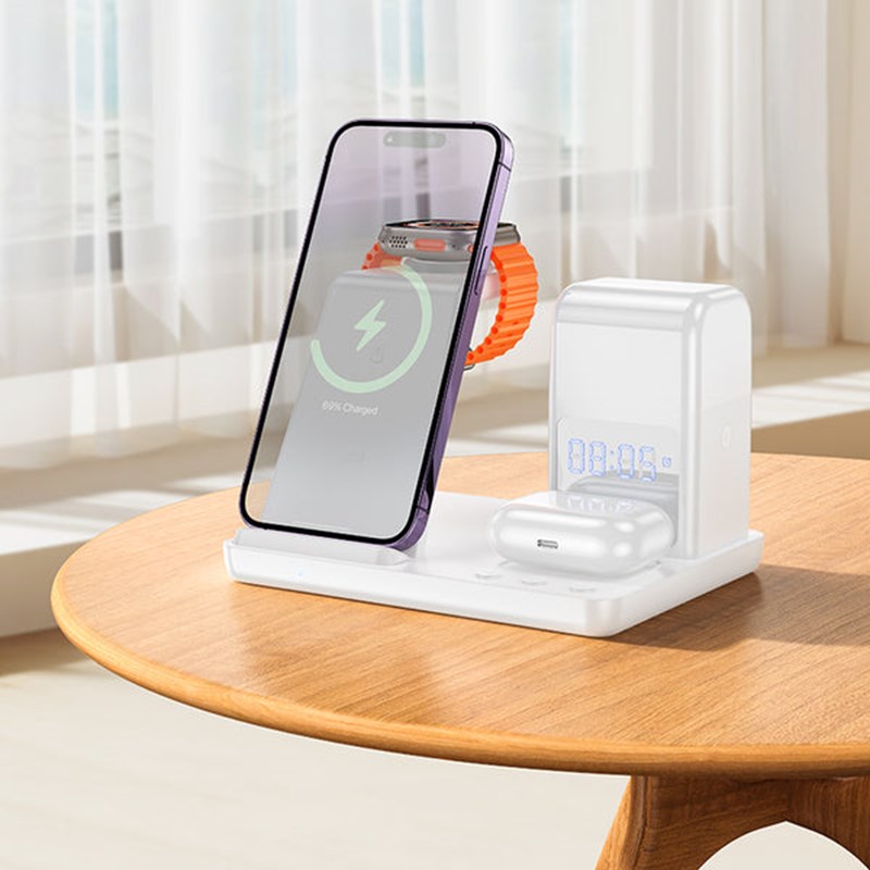 Buy Hoco Crown CQ9 3 in 1 Wireless Charger in Kuwait | Blink